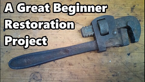 Vintage Sears Dunlap Pipe Wrench Restoration