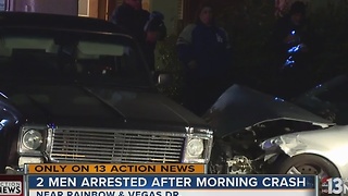UPDATE: 2 men arrested after early-morning crash