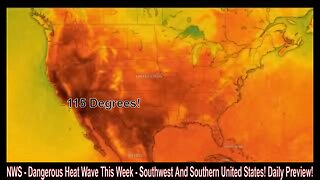 NWS - Dangerous Heat Wave This Week - Southwest And Southern United States! Daily Preview!