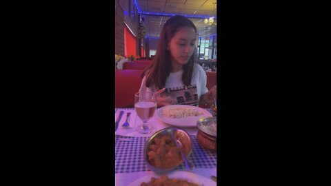 Puerto Rican girl tries Nepali/Indian food