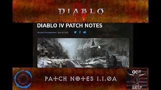 Diablo IV - Patch Notes 1.1.0a