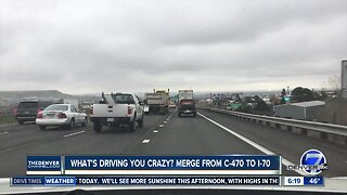 Viewer upset about merge from C-470 to I-70