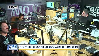Mojo in the Morning: Couples spend 4 hours/day in the same room
