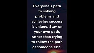 Everyone’s path to solving problems and achieving success is unique