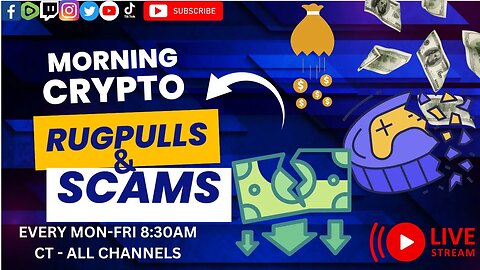 #Crypto Morning Chat! Avoiding Rug pulls and Scams!!