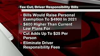 Tax cut, driver responsibility bills