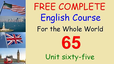 The plane is Taking off - Lesson 65 - FREE COMPLETE ENGLISH COURSE FOR THE WHOLE WORLD
