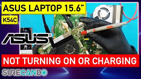 Reviving Asus K54C_ No Power or Charge_ Witness the DC Jack Miracle!