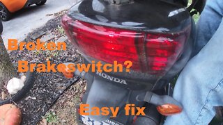 Repairing Honda elite NHX110 brake switch. Simple fix.