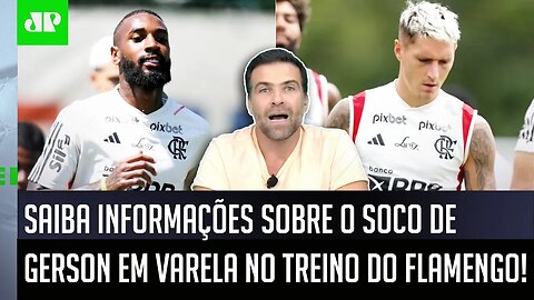 URGENTE! Gerson ACERTA SOCO em Varela em TREINO do Flamengo! SAIBA INFORMAÇÕES!