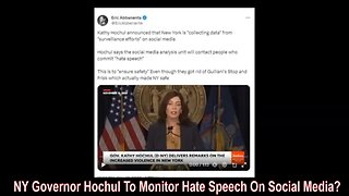 NY Governor Hochul To Monitor Hate Speech On Social Media?