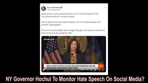 NY Governor Hochul To Monitor Hate Speech On Social Media?