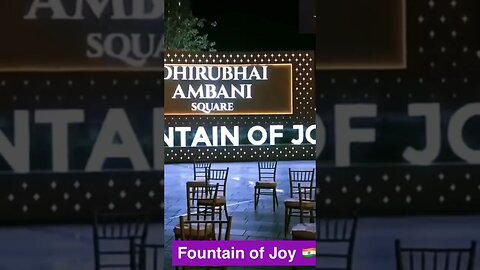 Indian Cricket 🏏 team at Dhirubhai Ambani’s - Fountain ⛲️ of Joy 🤩 #indiancricketteam #shorts