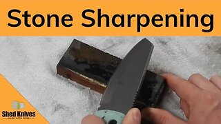 How to use a sharpening stone - DETAILED How To | Shed Knives #shedknives