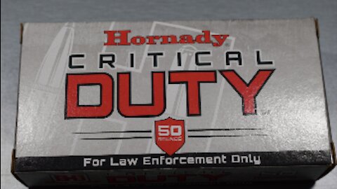 Hornady Critical Duty .40 S&W Test