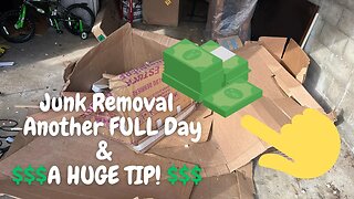 My first landscaping Job & A HUGE TIP! Junk Removal Business
