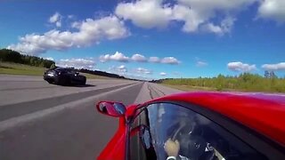 Ferrari 599 GTO vs Lamborghini Aventador LP700-4 EXTERIOR CAMERA