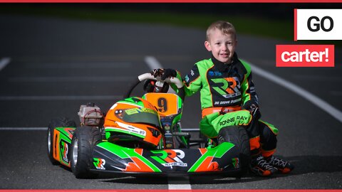 Meet 'Britain's youngest racing driver' - the fearless four-year-old who drives 40mph go karts