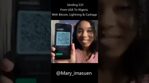@Cash App uses ⚡Lightning⚡ to Send @BITCOIN to @Mary_imasuen in #Nigeria From America Instantly!