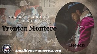 Trenten Montero Honored at Ellensburg Rodeo #youtubeshorts #trentenmontero#ellensburgrodeo