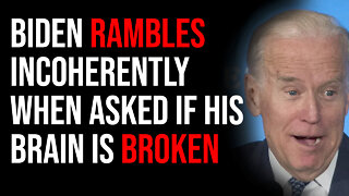 Biden Rambles Incoherently When Asked If His Brain Is Broken