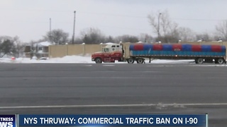 NYS Thruway: Commercial traffic ban on I-90