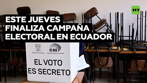 Fin de la campaña electoral en Ecuador: sin claro ganador y marcada por la crisis de violencia