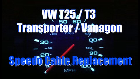T25 T3 Speedo Cable Replacement Speedometer Aircooled VW T25 T3 Transporter Vanagon Bus
