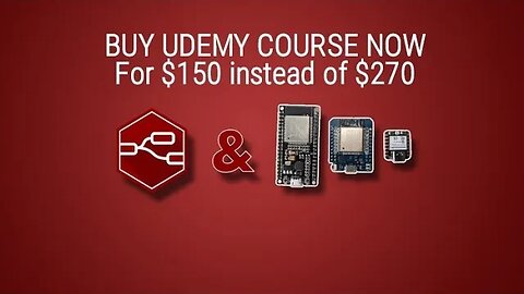 Node-RED: IoT projects with ESP32, MQTT and Docker (UDEMY COURSE)