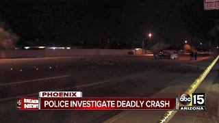 Police investigating deadly crash in north Phoenix