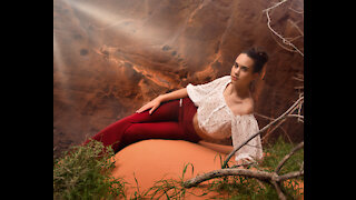 Photoshoot in the Valley of Fire, Nevada