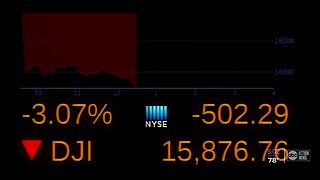 Dow Jones sets record drop after trading was briefly halted on Monday