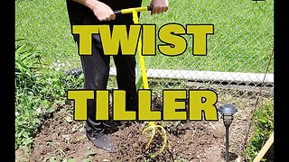 Height Adjustable Twist Tiller, Heavy Duty Garden Claw Cultivator