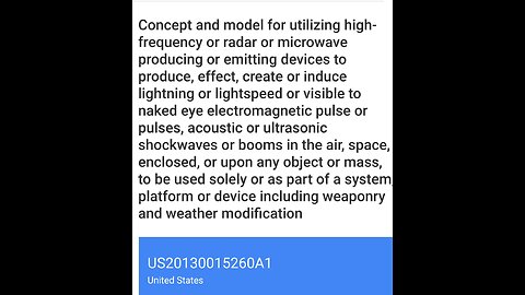 geoengineering patents chemtelling patents weather modification patents