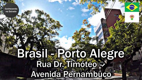 🚗 🌞 Dirigindo por Porto Alegre, rua Dr. Timóteo ➡️ avenida Pernambuco.