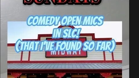 Open Mics in SLC (That I know of)