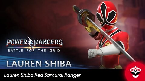 Power Rangers: Battle for the Grid - Lauren Shiba Red Samurai Ranger