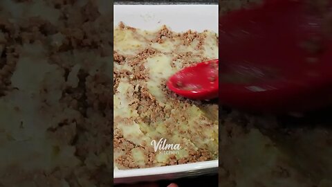 SUPER EASY! HOW TO MAKE A GRIND MEAT PARMEGIANA #shorts #vilmakitchen #recipe #howto