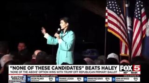 MAO... Nikki Haley Defeated by "None of the Above"