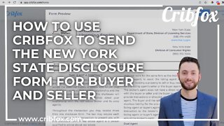 How to Use Cribfox.com to Send the New York State Disclosure Form for Buyer and Seller