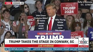 President Trump Holds Rally in Conway SC, Kids Chant “F-ck Joe Biden” for Some Reason 23:00