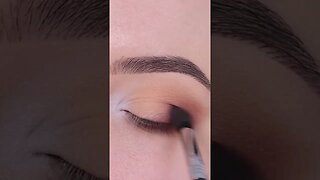 Matte Brown Eye Makeup Tutorial #shorts