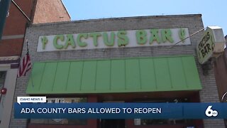 Ada County Bars Allowed to Reopen
