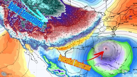 Potential Hurricane Forming East Coast & A Real Arctic Blast Coming! - The WeatherMan Plus