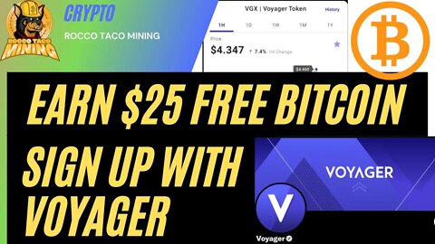 Get $25 Free Bitcoin By Signing up with Voyager