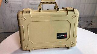 Condition 1 #801 Tan Watertight Protective Hard Case with Pick N Pluck Foam review