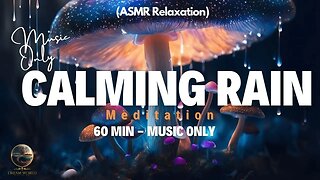 ASMR Calming Rain MUSIC ONLY Meditation - Heavy Relaxation Rain Sounds Fall Asleep Immediately