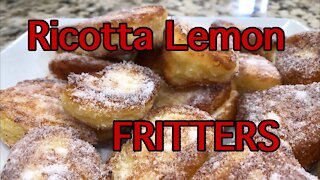 How To Make Delicious Ricotta Lemon Fritters (Light and Fluffy) - Amazin' Cookin"