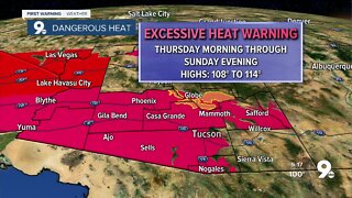 Excessive Heat Warnings go into effect for the end of the week