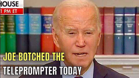 Joe Fought the Teleprompter, and the TELEPROMPTER WON!